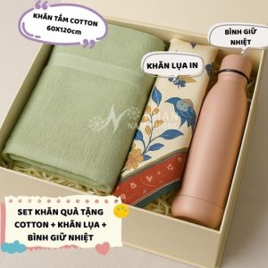 Set khăn lụa quà tặng dịp sinh nhật vợ yêu
