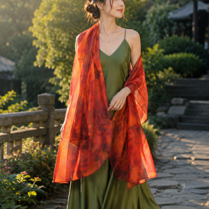 khăn lụa tơ tằm nha xá