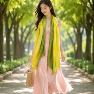 khăn lụa tơ tằm nha xá