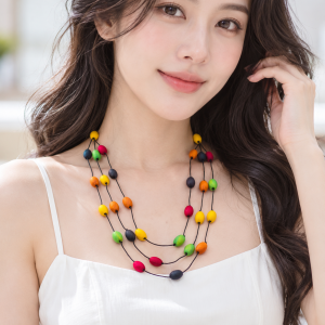 VÒNG CỔ TƠ TẰM ĐA SẮC