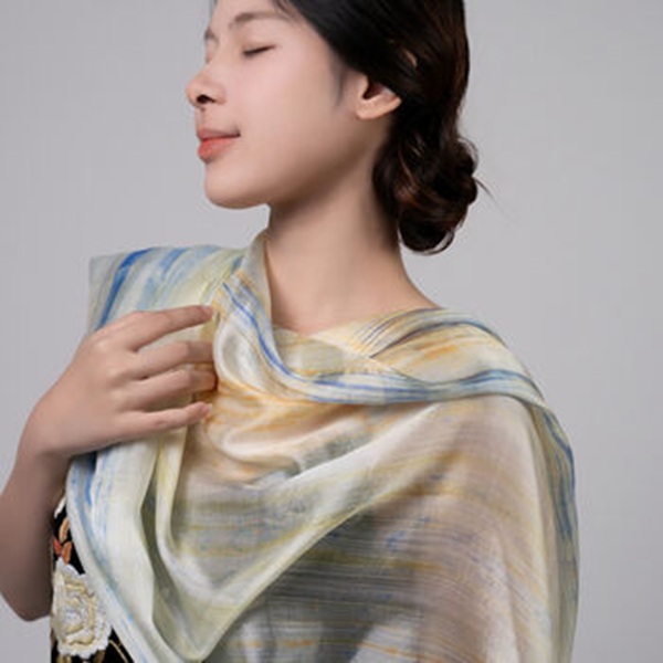 khăn lụa đũi tơ tằm