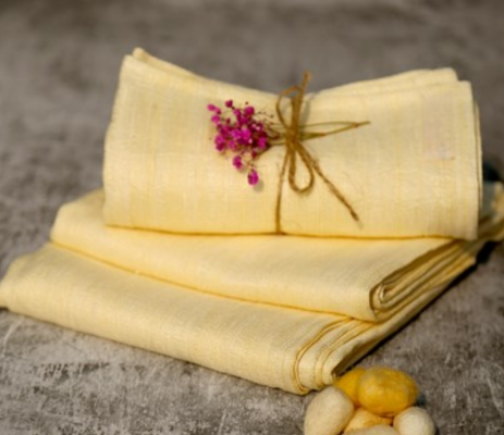 khăn mặt tơ tằm